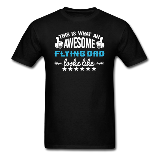 Awesome Flying Dad - Unisex Classic T-Shirt - black