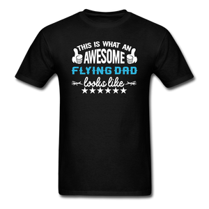 Awesome Flying Dad - Unisex Classic T-Shirt - black
