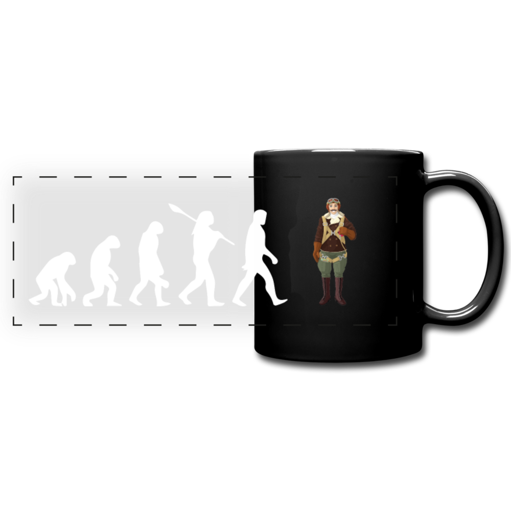 Evolution - Pilot - Full Color Panoramic Mug - black