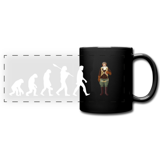 Evolution - Pilot - Full Color Panoramic Mug - black