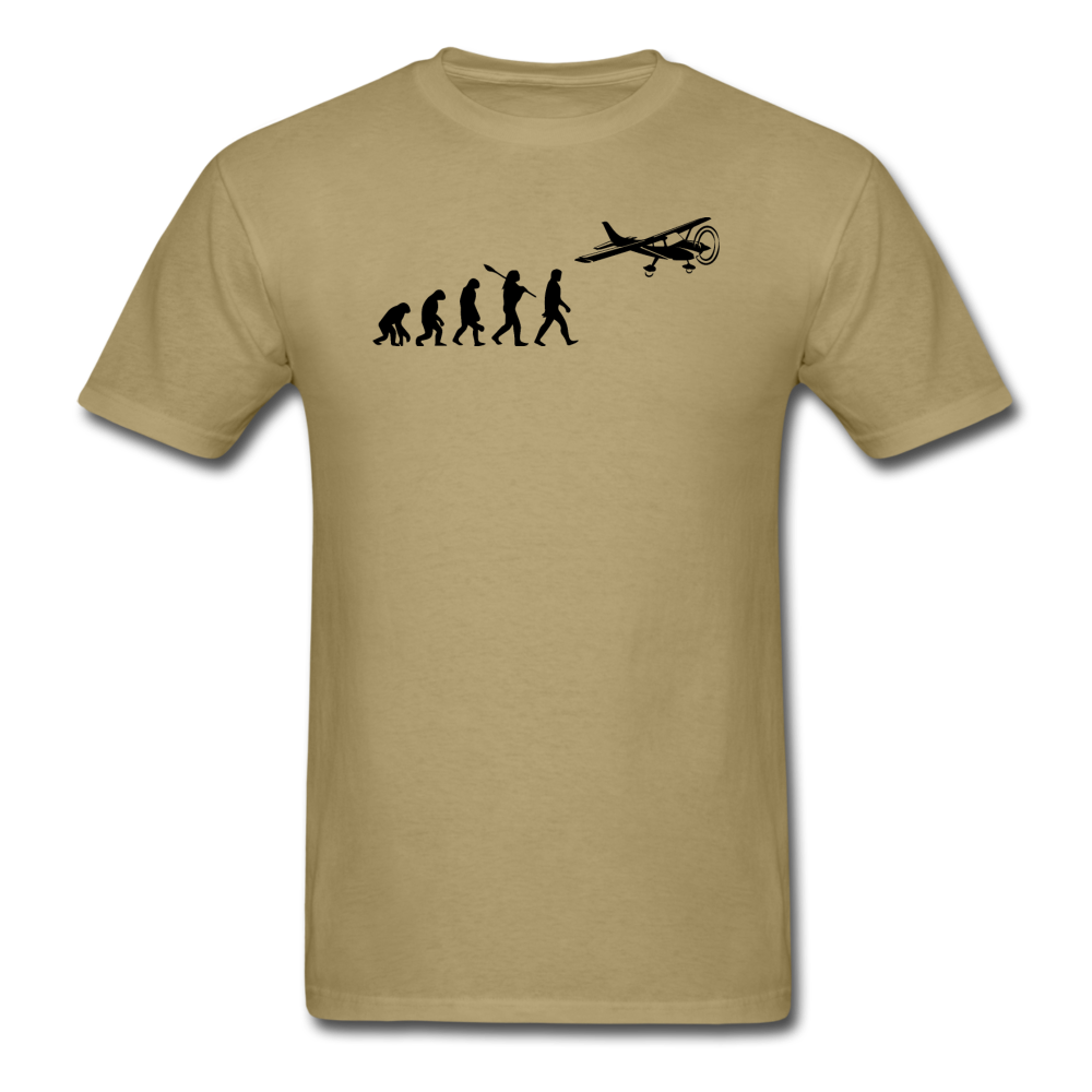 Evolution - Airplane - Black - Unisex Classic T-Shirt - khaki