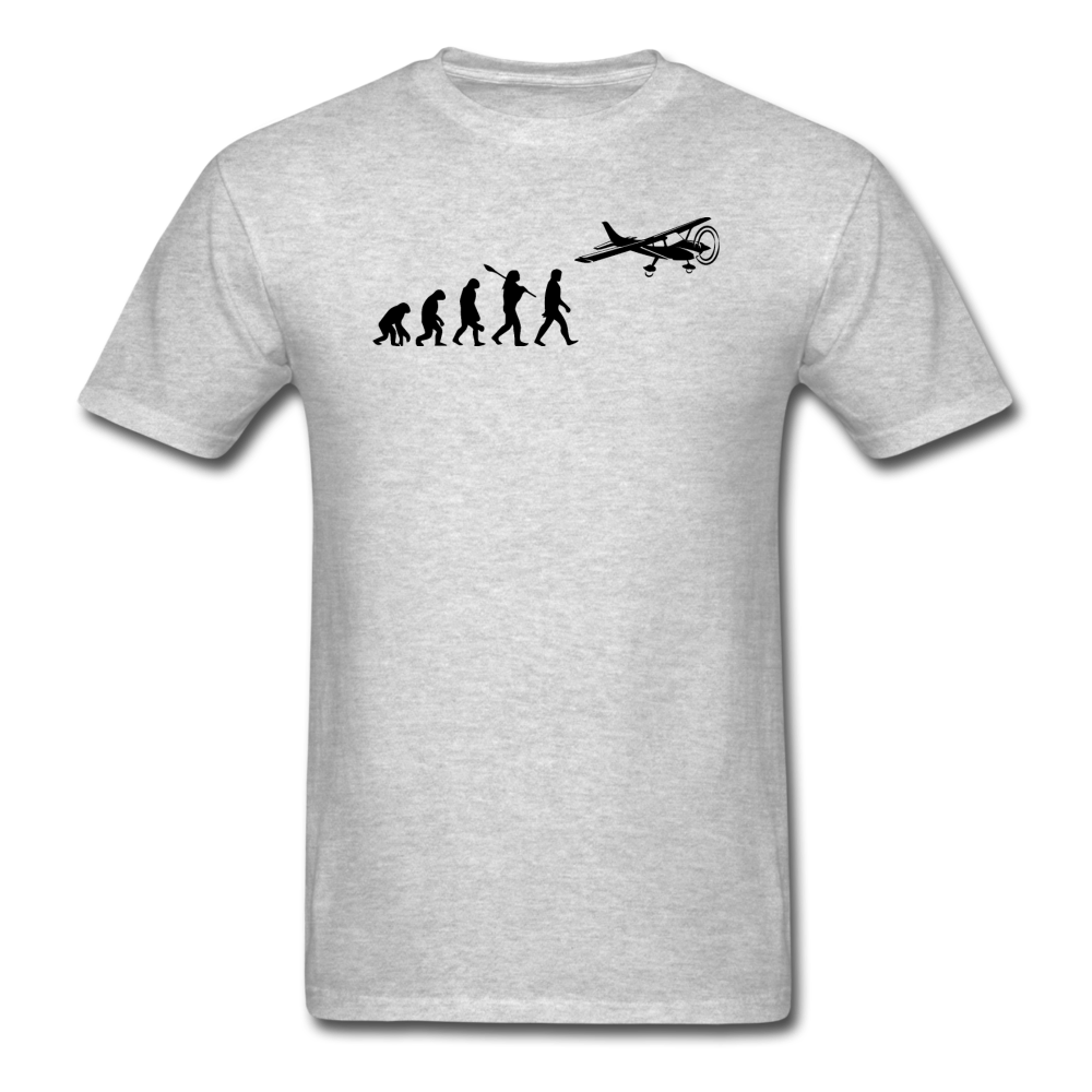 Evolution - Airplane - Black - Unisex Classic T-Shirt - heather gray