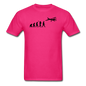 Evolution - Airplane - Black - Unisex Classic T-Shirt - fuchsia