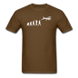 Evolution - Airplane - White - Unisex Classic T-Shirt - brown