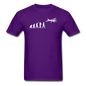 Evolution - Airplane - White - Unisex Classic T-Shirt - purple