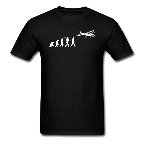 Evolution - Airplane - White - Unisex Classic T-Shirt - black