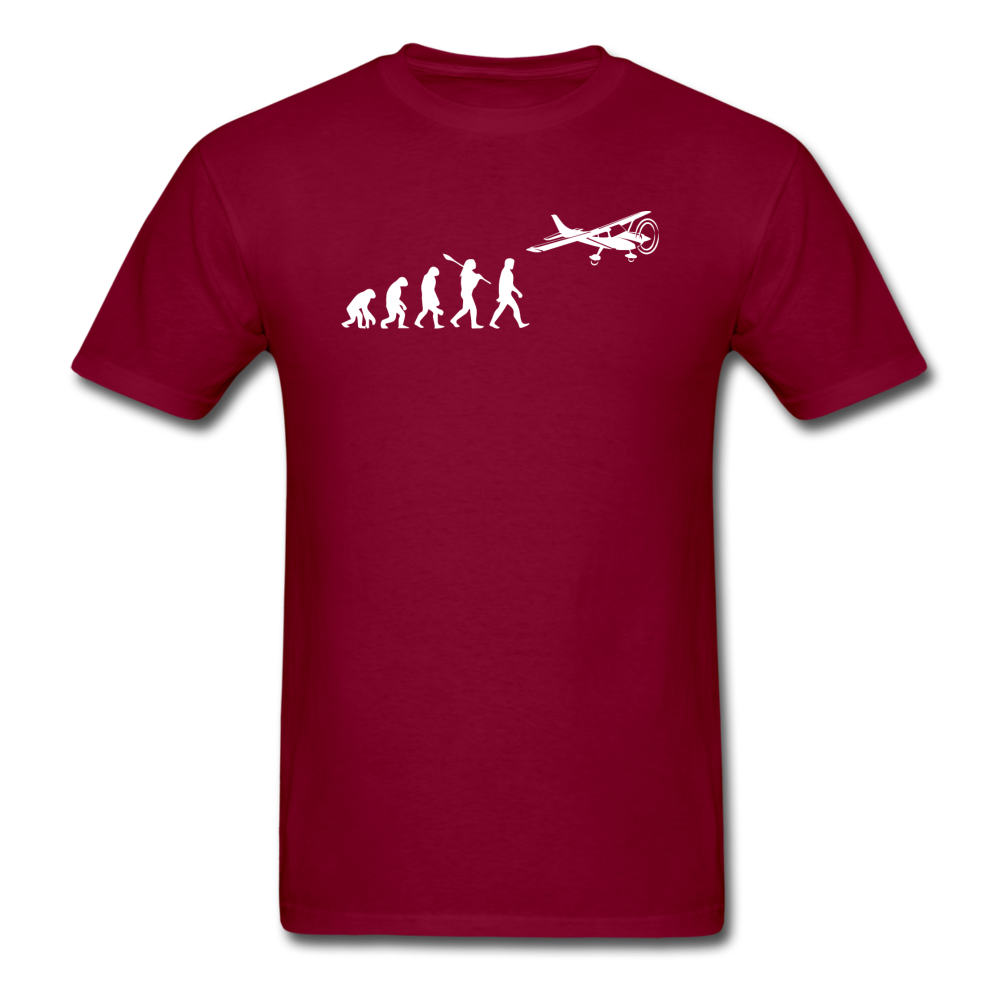 Evolution - Airplane - White - Unisex Classic T-Shirt - burgundy