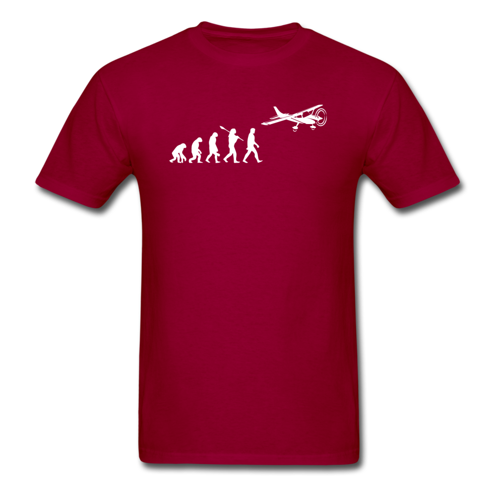 Evolution - Airplane - White - Unisex Classic T-Shirt - dark red