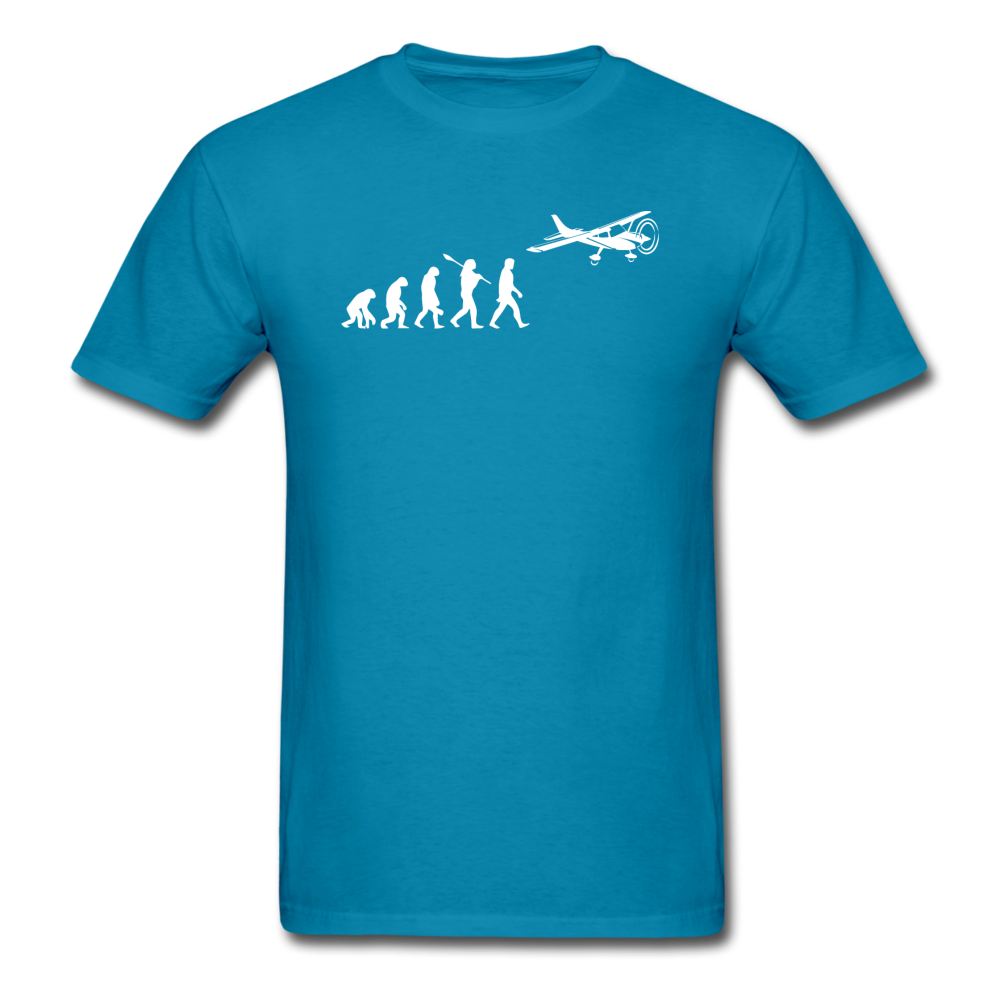 Evolution - Airplane - White - Unisex Classic T-Shirt - turquoise