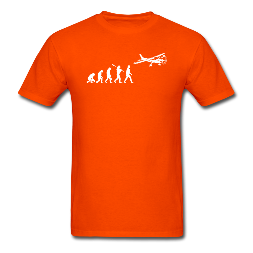 Evolution - Airplane - White - Unisex Classic T-Shirt - orange