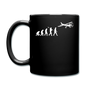 Evolution - Airplane - White - Full Color Mug - black