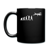 Evolution - Airplane - White - Full Color Mug - black