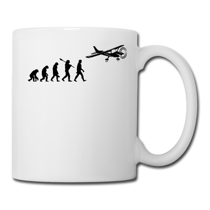 Evolution - Airplane - Black - Coffee/Tea Mug - white