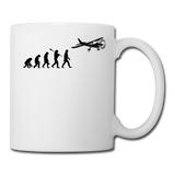 Evolution - Airplane - Black - Coffee/Tea Mug - white