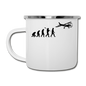 Evolution - Airplane - Black - Camper Mug - white