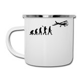 Evolution - Airplane - Black - Camper Mug - white