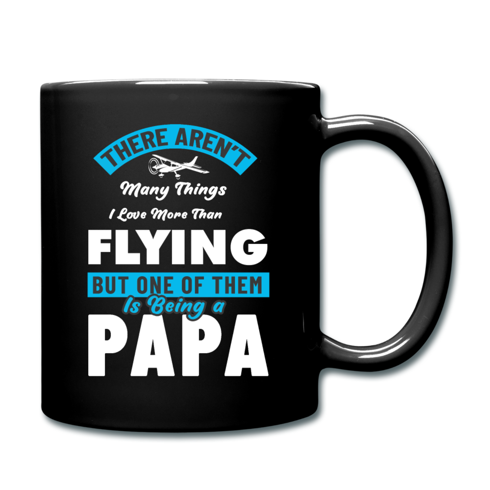 Love More Than Flying - Papa - Full Color Mug - black