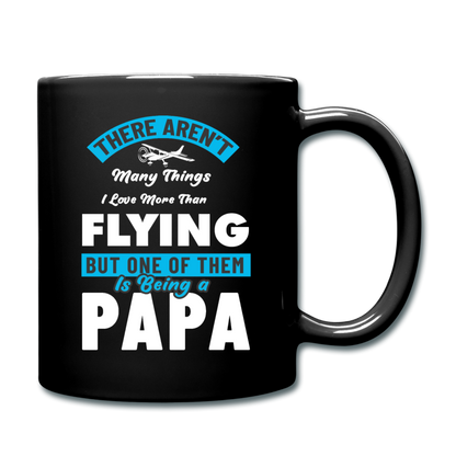 Love More Than Flying - Papa - Full Color Mug - black