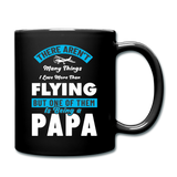 Love More Than Flying - Papa - Full Color Mug - black
