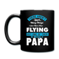 Love More Than Flying - Papa - Full Color Mug - black