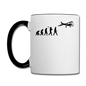 Evolution - Airplane - Black - Contrast Coffee Mug - white/black