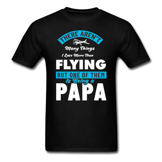 Love More Than Flying - Papa - Unisex Classic T-Shirt - black