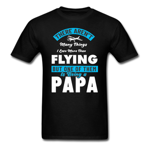 Love More Than Flying - Papa - Unisex Classic T-Shirt - black