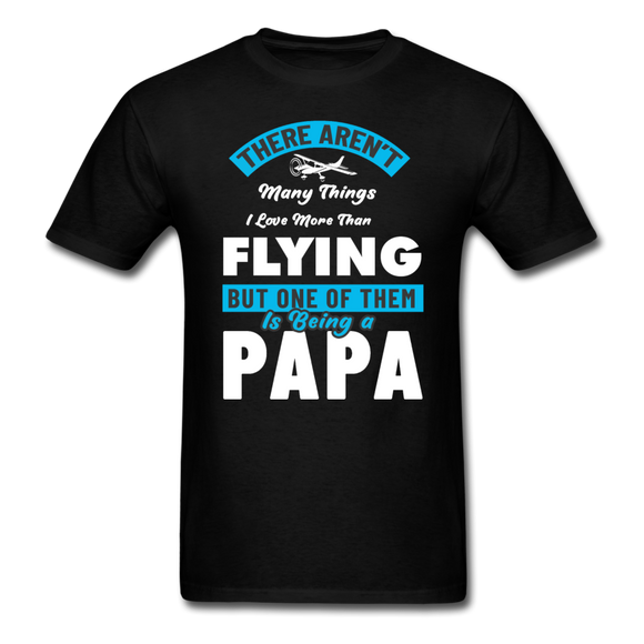 Love More Than Flying - Papa - Unisex Classic T-Shirt - black