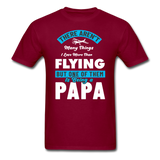 Love More Than Flying - Papa - Unisex Classic T-Shirt - burgundy