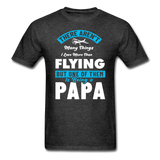 Love More Than Flying - Papa - Unisex Classic T-Shirt - heather black