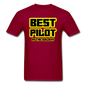 Best Pilot In The Galaxy - Unisex Classic T-Shirt - dark red