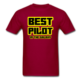 Best Pilot In The Galaxy - Unisex Classic T-Shirt - dark red
