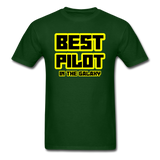Best Pilot In The Galaxy - Unisex Classic T-Shirt - forest green