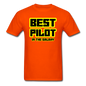 Best Pilot In The Galaxy - Unisex Classic T-Shirt - orange