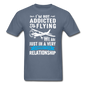 Not Addicted To Flying - White - Unisex Classic T-Shirt - denim