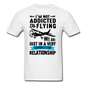 Not Addicted To Flying - Black - Unisex Classic T-Shirt - white