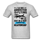 Not Addicted To Flying - Black - Unisex Classic T-Shirt - heather gray