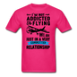 Not Addicted To Flying - Black - Unisex Classic T-Shirt - fuchsia