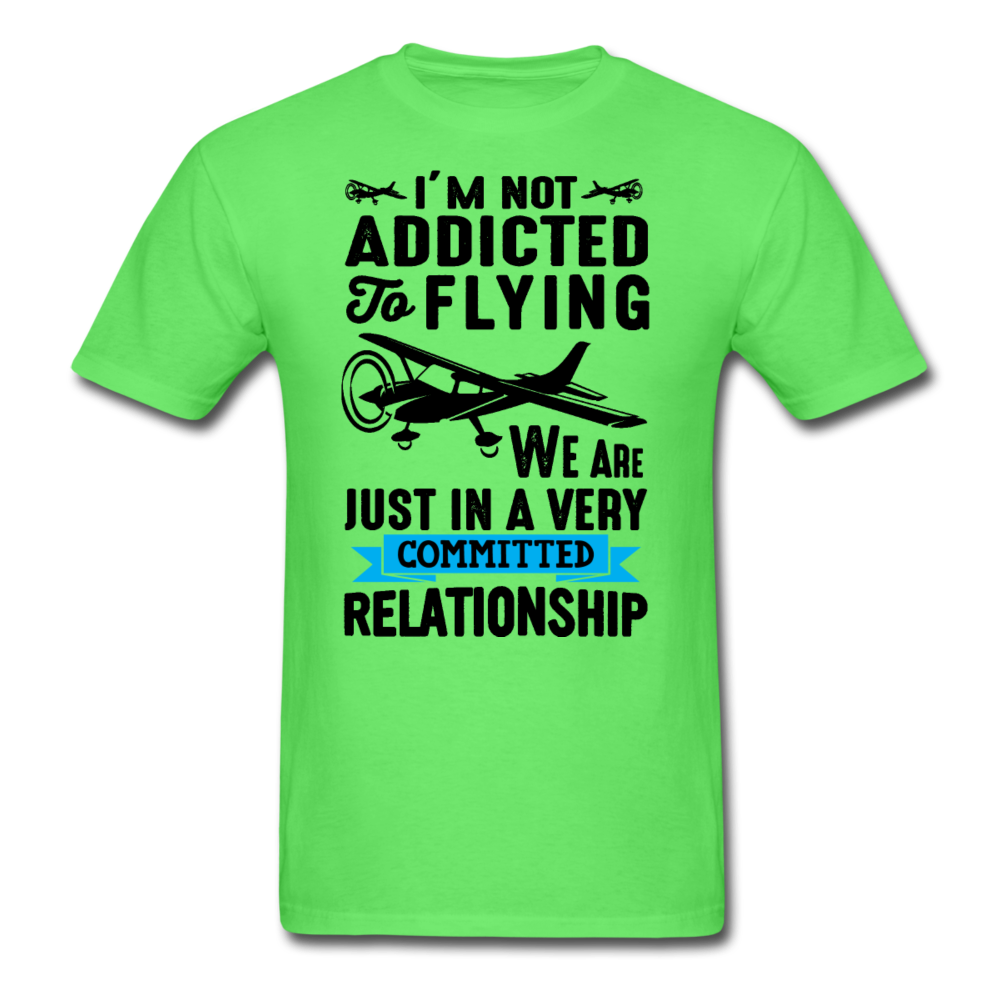 Not Addicted To Flying - Black - Unisex Classic T-Shirt - kiwi