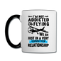 Not Addicted To Flying - Black - Contrast Coffee Mug - white/black