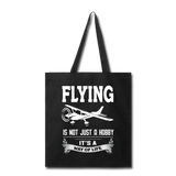 Flying - Way Of Life - White - Tote Bag - black