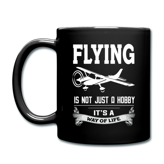 Flying - Way Of Life - White - Full Color Mug - black