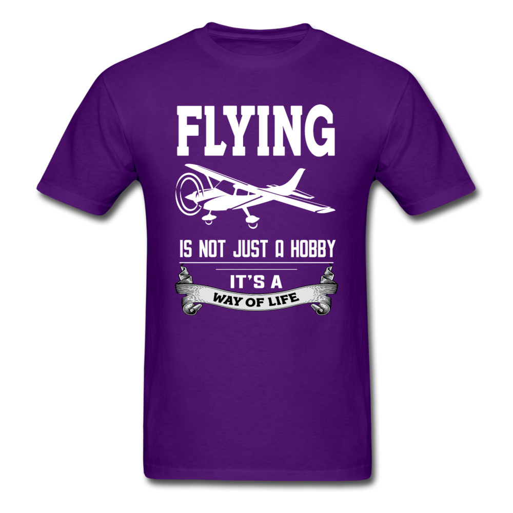 Flying - Way Of Life - White - Unisex Classic T-Shirt - purple