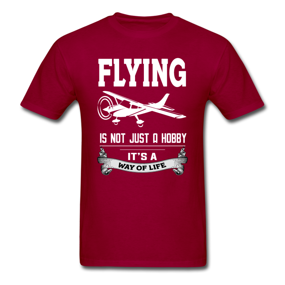 Flying - Way Of Life - White - Unisex Classic T-Shirt - dark red