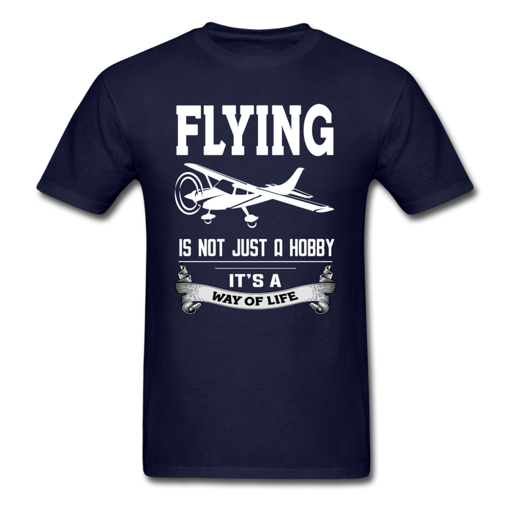 Flying - Way Of Life - White - Unisex Classic T-Shirt - navy