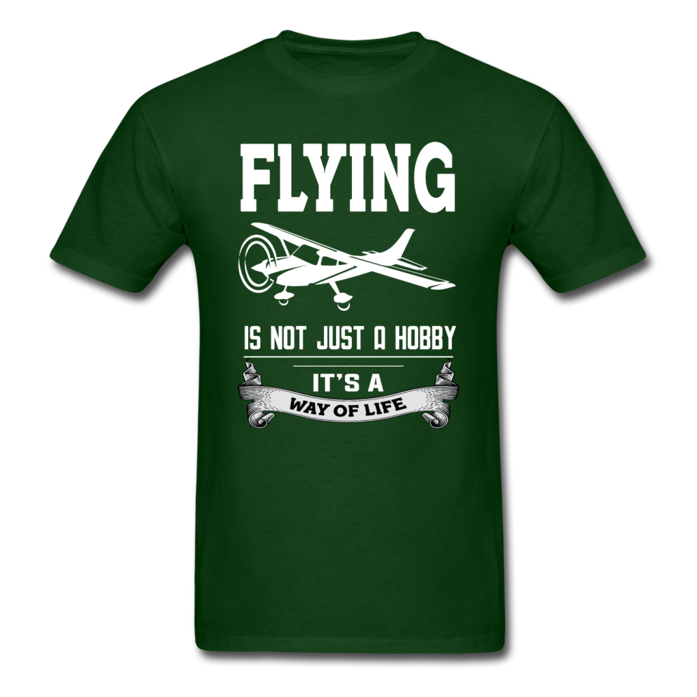 Flying - Way Of Life - White - Unisex Classic T-Shirt - forest green