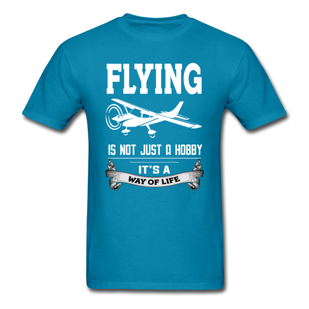 Flying - Way Of Life - White - Unisex Classic T-Shirt - turquoise