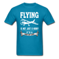 Flying - Way Of Life - White - Unisex Classic T-Shirt - turquoise