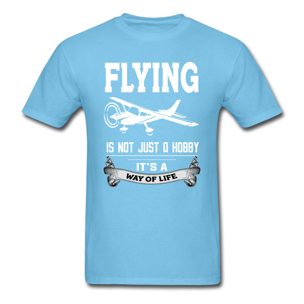 Flying - Way Of Life - White - Unisex Classic T-Shirt - aquatic blue