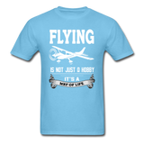Flying - Way Of Life - White - Unisex Classic T-Shirt - aquatic blue